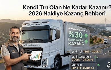 Kendi Tırı Olan Ne Kadar Kazanır? 2026 Nakliye Kazanç Rehberi
